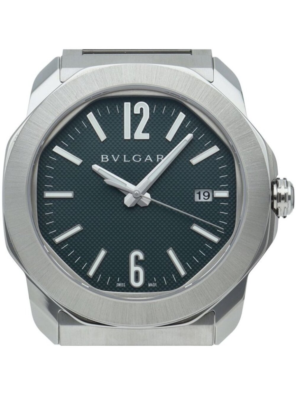 Bvlgari Bulgari Octo Roma Watch 41 Green Band SS